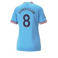 Manchester City Ilkay Gundogan #8 Fotballklær Hjemmedrakt Dame 2022-23 Kortermet